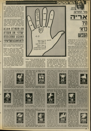 העולם הזה - גליון 2658 - 10 באוגוסט 1988 - עמוד 30 | ו 0ו >01ו 1<.גי 3 1 1 0ו ^ 8 8ו מ 11 דם נכסף להשיג דבר־מה: עבודה, חברה כלשהי, כסף או כל דבר שחשיבותו רבה בעיניו, וכאשר הוא אינו מצליח להשיג את רצונו, חוסר