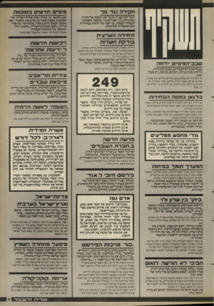 העולם הזה - גליון 2658 - 10 באוגוסט 1988 - עמוד 5 | חקירה נגד גור מינויים חדשים בסוכנות דובר-המישטרה אישר את קיומה של חקירה המתנהלת נגד אפריים גור, מועמד מיפלגת־העבודה לכנסת, על חשד של זיופים בבחירות