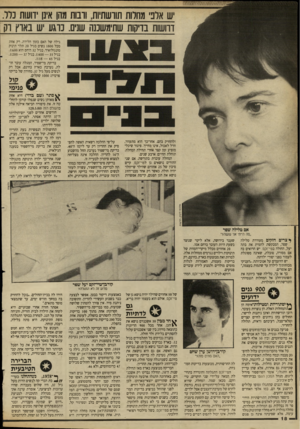 העולם הזה - גליון 2659 - 17 באוגוסט 1988 - עמוד 18 | ש אלב מחרות תורשתיות, וובות מהן אינן וועות נלד. וחשות בדקות שתימשננה שנים. נוגע יש בארץ וק גילה של האם בזמן הלידה. רק אחת מכל 1800 נשים בגיל 20 תלד תינוק
