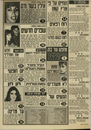 העולם הזה - גליון 2660 - 24 באוגוסט 1988 - עמוד 3 | בזי מובי מ איש־השגה תשמ ח על עוד מועמד לאיש־השנה תשמ״ח, שזהותו תיחשף בגליון ראש־השנה של העולם הזה, שיופיע בעוד שבועיים. ...איש־השנה הוא אדם כמוני, האזרח המצוי