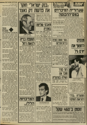 העולם הזה - גליון 2661 - 31 באוגוסט 1988 - עמוד 16 | ,. 7,71017/בנק ׳ שו אד חוקו שערוריית המכרזים את נו ש ת דק נאצר מאת •גאל ל ביב במס־ההכנסה נציבות מס־ההכנסה רוכשת מדי שנה אצל המדפיס הממשלתי קובציט של דיני־המס