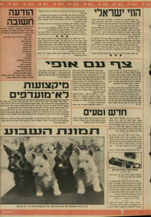 העולם הזה - גליון 2666 - 5 באוקטובר 1988 - עמוד 21 | גם זה ...וגם זה 1...גםזה 1...נםזה...וג םזה...ו הווי י שראלי לפני חמש שנים בנו יורם ונועה בית. הקבלן היה חסן מהכפר הערבי השכן. במשך כל זמן בניית הבית היו יורם