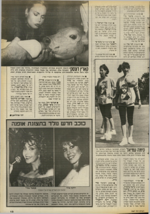 העולם הזה - גליון 2667 - 12 באוקטובר 1988 - עמוד 13 | רכש דירת־גג מהודרת בשיכון למד בתל־אביב, והם יתגוררו בשכנות לחברים משותפים. מסיבת יום־ההולדת ה־38 של הדוגמנית פינצ׳י מור § £נערכה על גג ביתה שבשיכון למד, וכללה