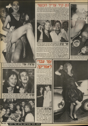 העולם הזה - גליון 2667 - 12 באוקטובר 1988 - עמוד 23 | גם קיר צריך הכשר מה עושים חמישה גברים עשירים שיש להם הרבה כסף והם אוהבים חברה? פותחים בית־קפה־מיסעדה. זה בריוק מה שעשו חמשת השותפים שפתחו את קפה הצוק
