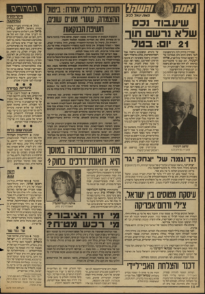 העולם הזה - גליון 2679 - 4 בינואר 1989 - עמוד 18 | \זבזדג\י׳ם שיעבוד וכס שלא ורשם תור 21 יום: כ טד פסק־דין מרחיק לכת ורב־משמעות לגבי נושים רבים ניתן באחרונה על־ידי השופט המחוזי בתל־אביב, אליהו וינונרד. הוא קבע
