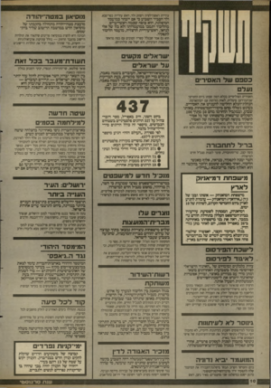 העולם הזה - גליון 2692 - 5 באפריל 1989 - עמוד 10 | מוסיאון במטרדיהודה עידית ראשודלציון ויצחק ולד, ראש עיריית כפר־סבא. ולד הסביר השבוע כי אם ייבחר כמועמד המיפלגה, הוא צופה שכמה ראשי־ערים • מהליכוד יתמכו