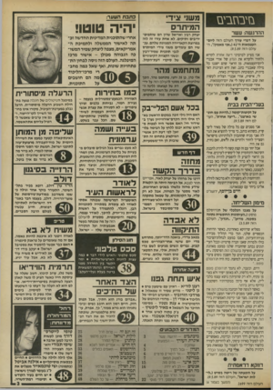 העולם הזה - גליון 2699 - 24 במאי 1989 - עמוד 3 | נ זי מ ז בי ם ההרגשה: ע שר על דברי עירן־ העולם הזה ליום- העצמאות ה( 41-״אני מאמין!׳ /העולם הזה .19.5.89 אני מציע לברברני דיעה אחרת ל.קרוא ולחזור ולקרוא את הנחן