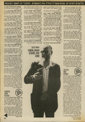 העולם הזה - גליון 2706 - 12 ביולי 1989 - עמוד 21 | קלושים הסיכוי ש ה מי ש טר ה תגל ה את האשמים. תחקיר זה חושף הסיבו ת לחברון, אחרי שאוטובוס נרגם בהלחול, ירו בחלונות ובדודי־שמש ופגעו בכלי־רכב. • ב־ 16 במאי יצאו