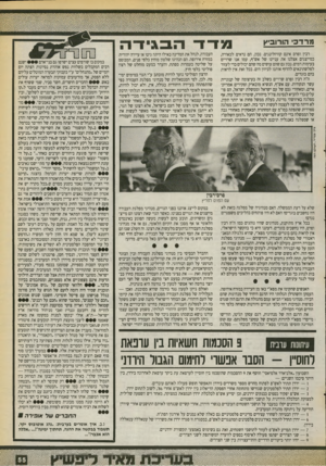 העולם הזה - גליון 2717 - 27 בספטמבר 1989 - עמוד 55 | מרדכי הו רו ב ^ רבין ופרס אינם קוויזלינגים. נכון, הם נראים לכאורה, כמייצגים אצלנו את עניינו של אש״ף, עמו אנו שרויים בעימות דמים. נכון גם שהם עושים מה שהם