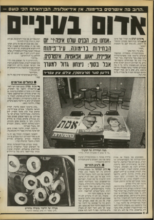 העולם הזה - גליון 2724 - 15 בנובמבר 1989 - עמוד 6 | ,.הרוב פה אינטרסים בדימונה. אין אידיאולוגיה. הכן־ ה אד הכי כועס — ך* אתם לצלם את העיר?״ שאל אותנו מלצר בבית־הקפה שבמרכז המיסחרי של דימונה ,״לא כדאי לכם. כל