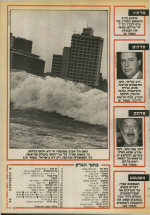העולם הזה - גליון 2727 - 6 בדצמבר 1989 - עמוד 3 | מדאיג שימעון פרס התמוטט בפולין. פה גרם לכך? הד״ר יולי נודלמן מנתח את הבעיות. (עמוד *8 ח״ב קל״נר, איש החישוק, בליכוד, מוגיע ועידה בינלאומית! ,סיגה מהגולן, חלוקת
