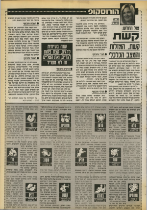 העולם הזה - גליון 2728 - 13 בדצמבר 1989 - עמוד 33 | הורוסהוס לנשום לרווחה ולהחזיר לעצמם את מקו מם הטבעי, כפי שהיה כל השנים. :מזר החודש: ;קשת. המזלות 1והמצב הכרנו׳ בינתיים אין ברירה אלא להתאזר בסבלנות ולנצל היטב
