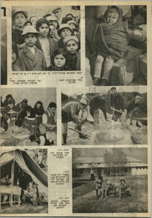 העולם הזה - גליון 639 - 26 בינואר 1950 - עמוד 10 | ראשונים כמחסה׳המיון על שם הנס בייט ז״ל על הר הכרמל. אחד מארבעים האלה שהניעו. באמצע מימין : אחד מערכי הה- נוך העיקריים : העבודה. במרכז כשביל חלק מהנוער הלימודים