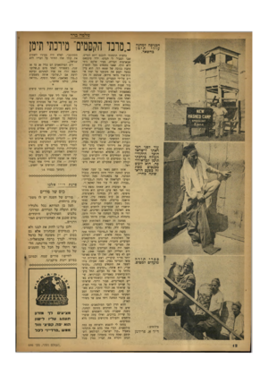 העולם הזה - גליון 646 - 2 במרץ 1950 - עמוד 12 | ש^מה ברר הכניסה למחנה עולי תימן בחשאד. עוד לפני המראתו לישראל הופך היהויי־העולה בירכתי תימן לכך־אירו־פה. הוא לובש מכנסים מסוג זה כפעם הראשונה בחייו. ספרי תורה