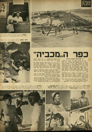 העולם הזה - גליון 675 - 5 באוקטובר 1950 - עמוד 8 | הוע1 ! 1ילה ככניסה. לשכת המודיעין, עס רם־קול המשדר לכל פי: המחנה, עומדת לרשות התושבים להשיג ידיעות ולענות לשאל אוכל כשפע. נקודות ותלושים אינם ידועים ב״כפר׳ כפר