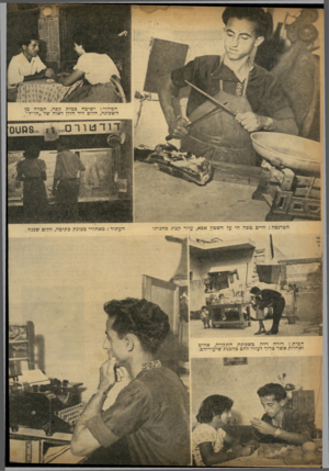 העולם הזה - גליון 713 - 28 ביוני 1951 - עמוד 5 | הבידוי׳ :ישיבה בכית קפה, חכרה מן השכונה, חלוב ליד חלון ראוה של ״חו״ל״ ודטור העתיד: מאחורי מכונת כתיבה, חלום שנגוז הכי ת: דירה דדה בשכונת התקווה, אחיה ואחיות