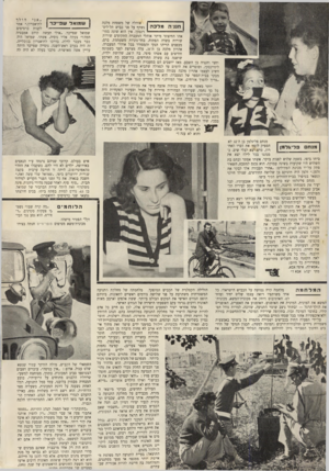 העולם הזה - גליון 733 - 15 בנובמבר 1951 - עמוד 4 | אוהלה של משפחת מלכה חנניה מלכה | נשקף על פגי כביש תל־ליט־וינסקי. אין הוא שונה במראהו החיצוני מיתר אוהלי המעברה התקועים שורות שורות בשדה הפתוח, בחד־גוניות