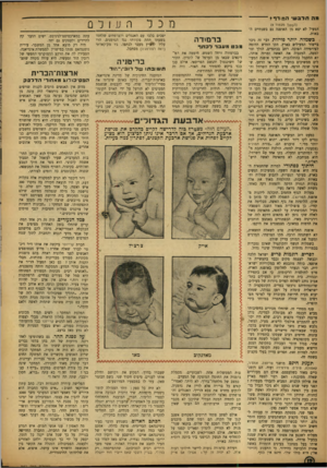 העולם הזה - גליון 842 - 10 בדצמבר 1953 - עמוד 13 | מה תרבש• הוז־דף* -- (ייווסד מעמוד )9 המעיל לא יצא מן האופנה גם בשנתיים הבאות. כשמלה, יותר פזיזות. דבי זה ניכר בייצור המעילים בארץ. הקו החדש הדומה לפירמידה
