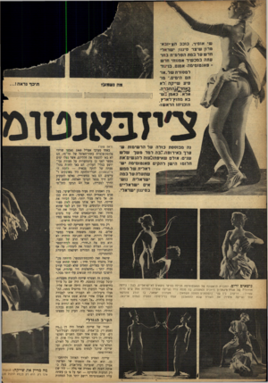 העולם הזה - גליון 859 - 8 באפריל 1954 - עמוד 10 | שי אופיר, כו כ ב הצ׳יזבא־טרון שיצר סיגוון י שראלי חד שעלבמת הפלמ״וז בחר עתה ב מכ שי ר אמנותי חד ש ־־ פ אנ טו מי מ ה אמנם, בניגוד ל מ סו רתשל ״ או־תם הימים,״