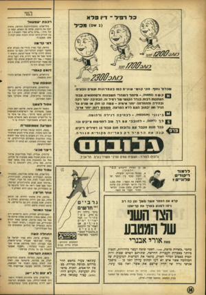 העולם הזה - גליון 893 - 25 בנובמבר 1954 - עמוד 19 | החי מלרכיל ־־ דיו מלא ״ים) מ מי ל ר כב ת ישמעאל בתל־אביב, בתחנת־הרכבת החדשה, איחרה זקנה את הרכבת, עלתה על הפסים, זעקה ב קול גדול :״איזה גויים חסרי רחמנות ! רכ