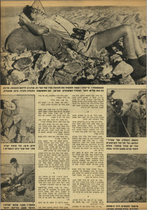 העולם הזה - גליון 913 - 12 באפריל 1955 - עמוד 7 | אקסט אז ה ז עיי פו תדקשתלפענחאתהבעת פניו שלנ ער !ה, ש תגי עלראשהגבעה. ברגע 1ח הוא אדי ש לנו ףהנהדרהמשתרעסביבו. גםהמשקפתהתולהל צידו. אינה מנו צלת אני מודה בלבי