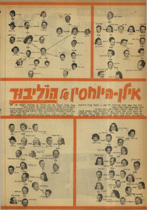 העולם הזה - גליון 918 - 19 במאי 1955 - עמוד 20 | א׳/ן־1׳8מ0ין 6הוליבוד לילה אחד מצא שוטר בהוליבוד, ילד בכן , 10 העומד בקרן הרחובות ווייט וסאנסט־בולבאר וממרר ככבי. מה קרה, שאלו השוטר, האבדת את דרפך הביתה? לא,