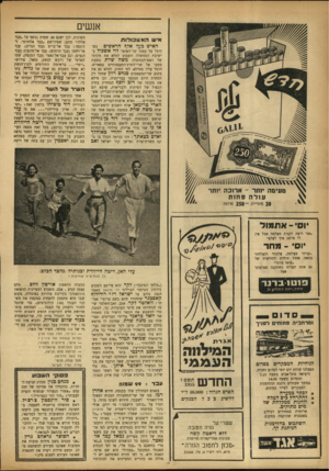 העולם הזה - גליון 941 - 27 באוקטובר 1955 - עמוד 16 | אנשים איש האש כו לו ת האיש כעל אלך הראשים: כשקיבל על עצמו שר־האוצר לוי אשכול ב־ישיבת הממשלה השבוע למלא את מקומו של ראש־הממשלה משה שרת בשעת מסעו אל