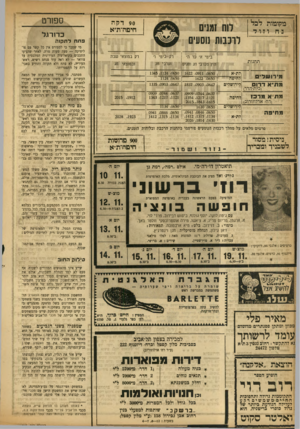 העולם הזה - גליון 943 - 10 בנובמבר 1955 - עמוד 16 | מקופלות לכל כח וזוד לוה זמנים לרכבות נוסעים ת חנו ת מירו שלי ם מת׳׳א דרו ם (בית-הדר) מתאמרם! 1י י (רח׳ ארלוזורוב) לת״א לחיפה לירושלים לחיפה לירושלים מ חי פ ה
