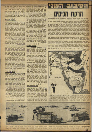העולם הזה - גליון 995 - 7 בנובמבר 1956 - עמוד 12 | הרקת הכיסים שעה קלה אחרי שהקרב על עזה הגיע לשיאו, הגיעה שעתם של שני הכיסים המצריים באזור אברעגילה. מצבם של הכיסים היה מיואש. לא היתד. להם שום הגנה אווירית.